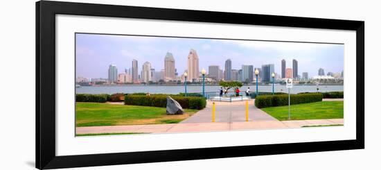 San Diego Skyline from Coronado Island, San Diego County, California, USA-null-Framed Photographic Print