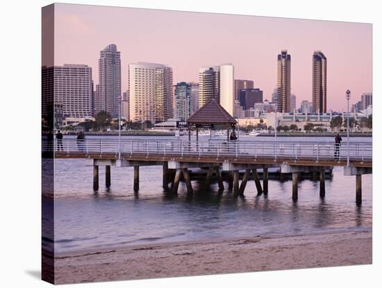 San Diego Skyline Viewed From Coronado Island, San Diego, California, USA-Richard Cummins-Stretched Canvas