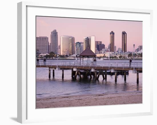 San Diego Skyline Viewed From Coronado Island, San Diego, California, USA-Richard Cummins-Framed Photographic Print