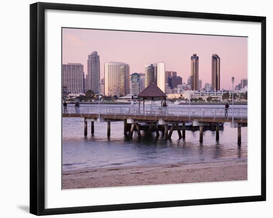 San Diego Skyline Viewed From Coronado Island, San Diego, California, USA-Richard Cummins-Framed Photographic Print