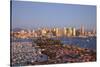 San Diego Skyline with Harbor Island Boats, California, USA, Summer-Stuart Westmorland-Stretched Canvas