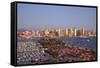 San Diego Skyline with Harbor Island Boats, California, USA, Summer-Stuart Westmorland-Framed Stretched Canvas