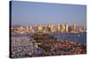 San Diego Skyline with Harbor Island Boats, California, USA, Summer-Stuart Westmorland-Stretched Canvas