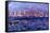 San Diego Skyline with Marina at Dusk-Markus Bleichner-Framed Stretched Canvas