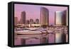 San Diego Waterfront I-Kathy Mahan-Framed Stretched Canvas