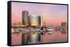 San Diego Waterfront II-Kathy Mahan-Framed Stretched Canvas