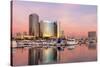 San Diego Waterfront II-Kathy Mahan-Stretched Canvas