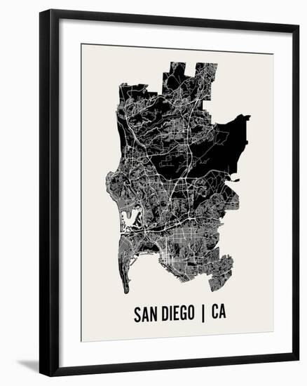 San Diego-Mr City Printing-Framed Art Print