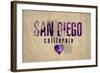 San Diego-Red Atlas Designs-Framed Giclee Print