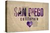 San Diego-Red Atlas Designs-Stretched Canvas