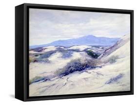 San Dunes Near Palm Springs-John Frost-Framed Stretched Canvas
