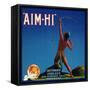 San Fernando, California, Aim-Hi Brand Citrus Label-Lantern Press-Framed Stretched Canvas