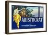 San Fernando, California, Aristocrat Brand Citrus Label-Lantern Press-Framed Art Print