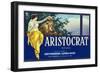 San Fernando, California, Aristocrat Brand Citrus Label-Lantern Press-Framed Art Print