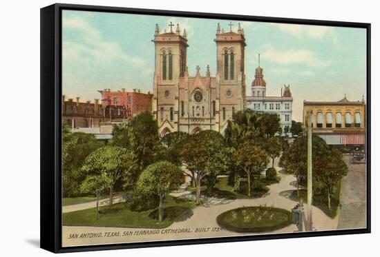 San Fernando Cathedral, San Antonio, Texas-null-Framed Stretched Canvas