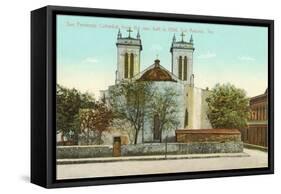 San Fernando Cathedral, San Antonio, Texas-null-Framed Stretched Canvas