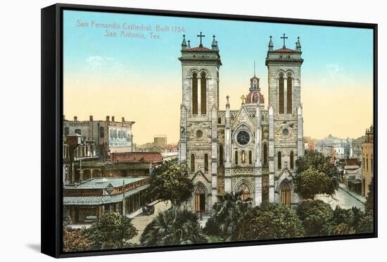 San Fernando Cathedral, San Antonio, Texas-null-Framed Stretched Canvas