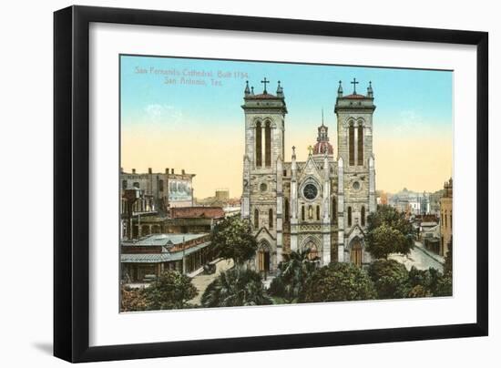 San Fernando Cathedral, San Antonio, Texas-null-Framed Art Print