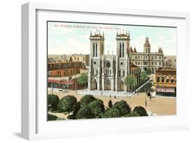 San Fernando Cathedral, San Antonio-null-Framed Art Print