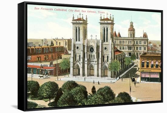 San Fernando Cathedral, San Antonio-null-Framed Stretched Canvas