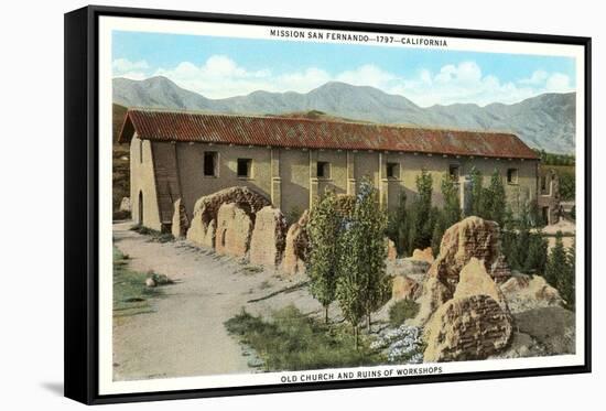 San Fernando Mission, California-null-Framed Stretched Canvas