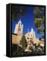San Filipe De Neri Church, Old Town Plaza, Albuquerque, New Mexico, USA-Michael Snell-Framed Stretched Canvas