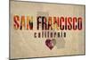 San Fran-Red Atlas Designs-Mounted Giclee Print