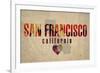 San Fran-Red Atlas Designs-Framed Giclee Print