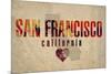 San Fran-Red Atlas Designs-Mounted Giclee Print