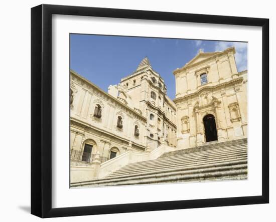 San Francesco Church, Noto, UNESCO World Heritage Site, Sicily, Italy, Europe-Jean Brooks-Framed Photographic Print