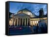San Francesco Di Paola and Piazza Del Plebiscito, Naples, Campania, Italy, Europe-Charles Bowman-Framed Stretched Canvas