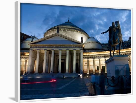 San Francesco Di Paola and Piazza Del Plebiscito, Naples, Campania, Italy, Europe-Charles Bowman-Framed Photographic Print
