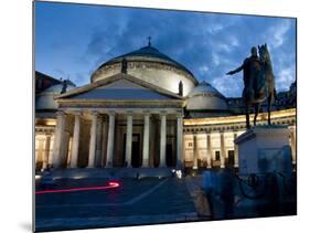 San Francesco Di Paola and Piazza Del Plebiscito, Naples, Campania, Italy, Europe-Charles Bowman-Mounted Photographic Print