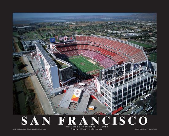 San Francisco 49er's First Game at Levi's Stadium, Santa Clara, California  (9/14/14)' Print - Mike Smith | AllPosters.com