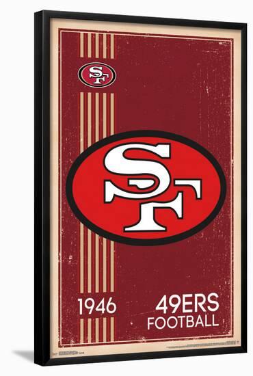 San Francisco 49Ers - Retro Logo 14-null-Framed Poster