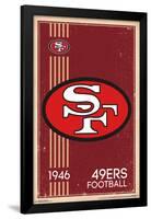 San Francisco 49Ers - Retro Logo 14-null-Framed Poster