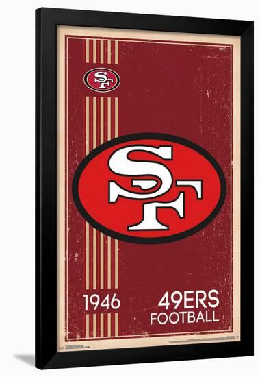 San Francisco 49Ers - Retro Logo 14-null-Framed Poster