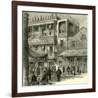 San Francisco a Street in China Town 1891, USA-null-Framed Giclee Print