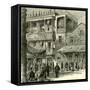 San Francisco a Street in China Town 1891, USA-null-Framed Stretched Canvas