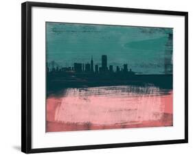 San Francisco Abstract Skyline II-Emma Moore-Framed Art Print