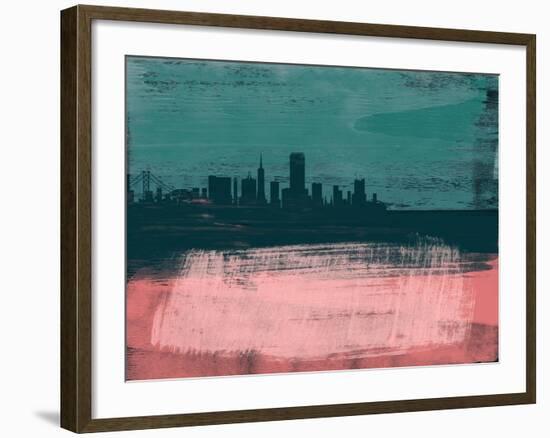 San Francisco Abstract Skyline II-Emma Moore-Framed Art Print