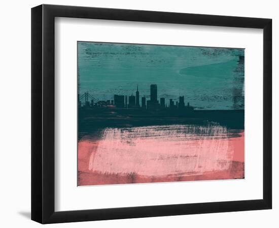 San Francisco Abstract Skyline II-Emma Moore-Framed Art Print