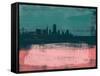 San Francisco Abstract Skyline II-Emma Moore-Framed Stretched Canvas