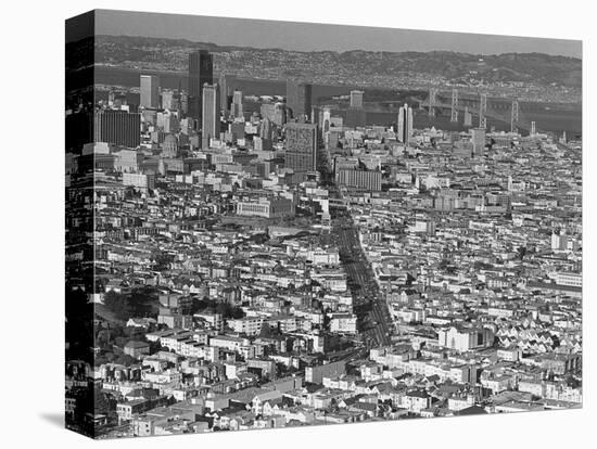 San Francisco Aerial 1973-Sal Veder-Stretched Canvas