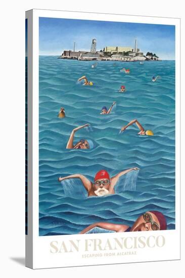 San Francisco - Alcatraz-Mark Ulriksen-Stretched Canvas