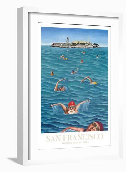 San Francisco - Alcatraz-Mark Ulriksen-Framed Art Print