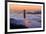 San Francisco At Sunrise, Behind The Golden Gate Bridge And A Low Blanket Of Fog-Joe Azure-Framed Photographic Print