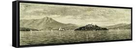 San Francisco Bay and Alcatraz Island 1891, USA-null-Framed Stretched Canvas