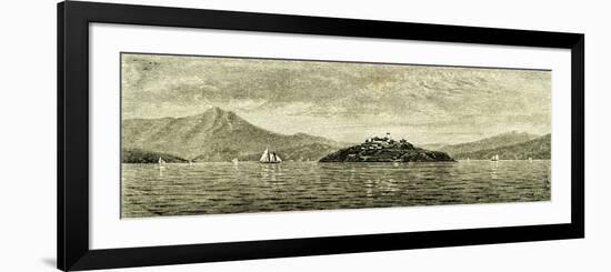 San Francisco Bay and Alcatraz Island 1891, USA-null-Framed Giclee Print