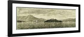 San Francisco Bay and Alcatraz Island 1891, USA-null-Framed Giclee Print